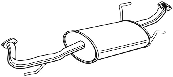 WALKER Mittelschalldämpfer