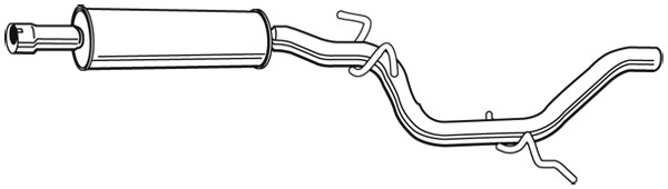 WALKER Mittelschalldämpfer