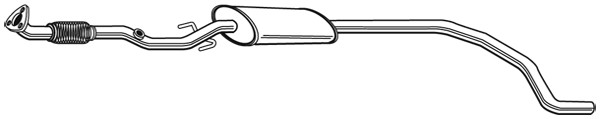 WALKER Mittelschalldämpfer