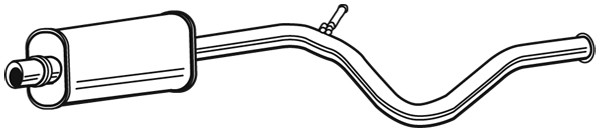 WALKER Mittelschalldämpfer