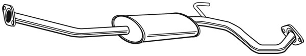 WALKER Mittelschalldämpfer