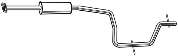 WALKER Mittelschalldämpfer