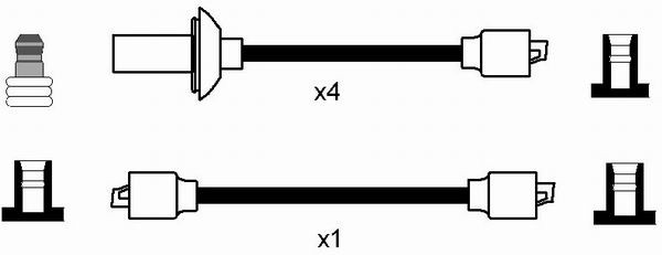 NGK Zündleitungssatz NGK Zündleitungssatz
