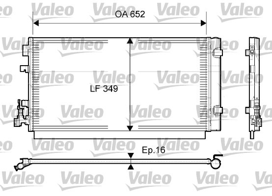 VALEO Kondensator, Klimaanlage