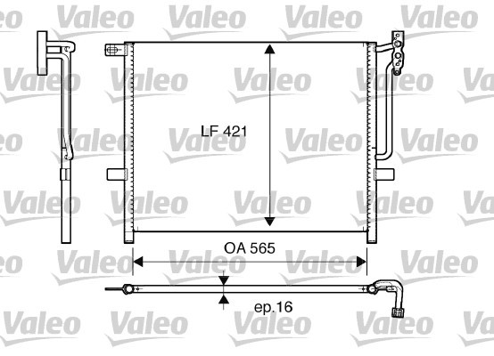 VALEO Kondensator, Klimaanlage