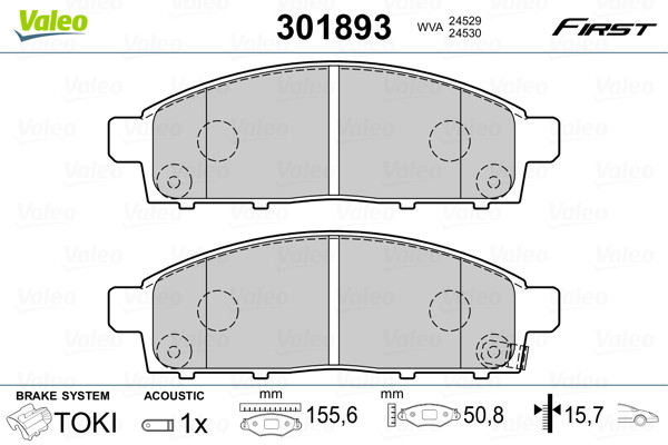 VALEO Bremsbelagsatz, Scheibenbremse