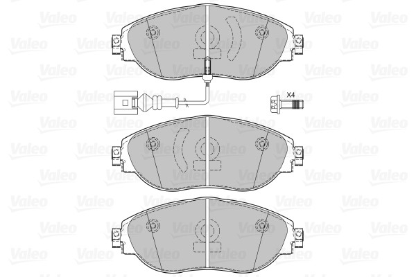 VALEO Bremsbelagsatz, Scheibenbremse