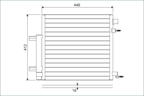 VALEO Kondensator, Klimaanlage