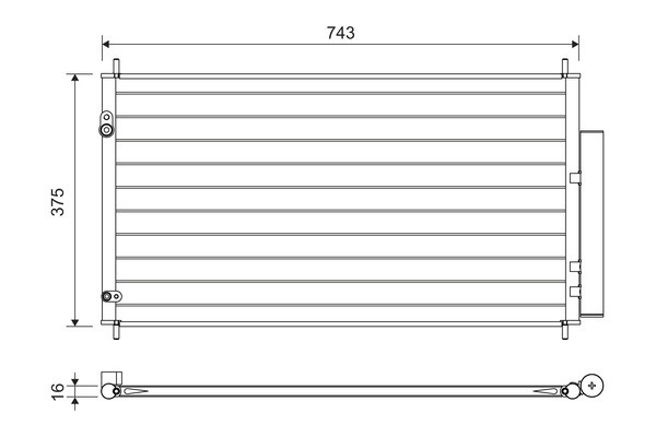 VALEO Kondensator, Klimaanlage