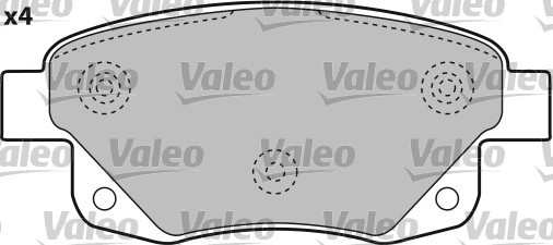 VALEO Bremsbelagsatz, Scheibenbremse