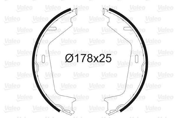 VALEO Bremsbackensatz, Feststellbremse