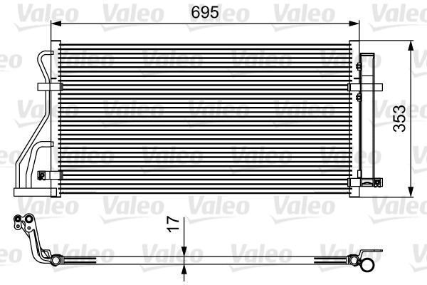 VALEO Kondensator, Klimaanlage