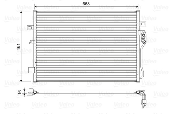 VALEO Kondensator, Klimaanlage