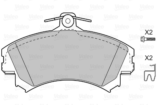 VALEO Bremsbelagsatz, Scheibenbremse