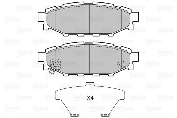 VALEO Bremsbelagsatz, Scheibenbremse