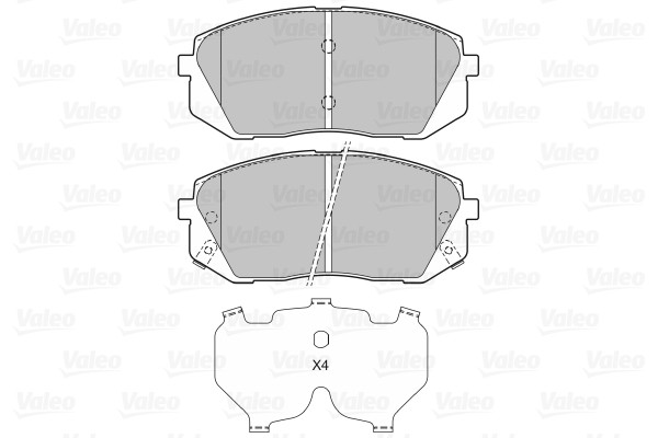 VALEO Bremsbelagsatz, Scheibenbremse