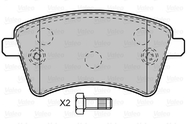 VALEO Bremsbelagsatz, Scheibenbremse