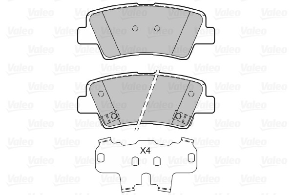 VALEO Bremsbelagsatz, Scheibenbremse