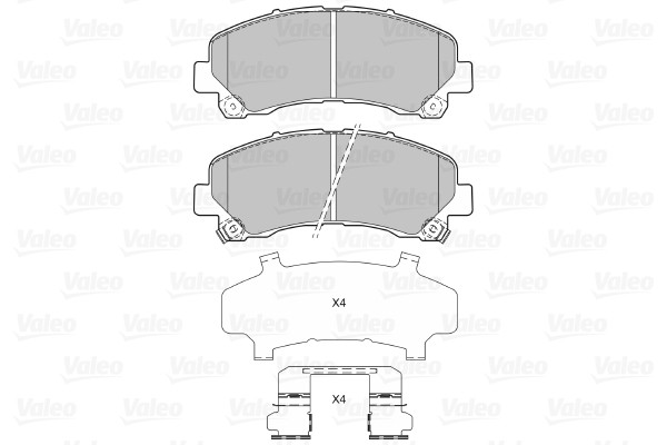 VALEO Bremsbelagsatz, Scheibenbremse