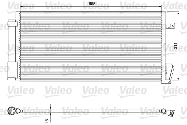 VALEO Kondensator, Klimaanlage