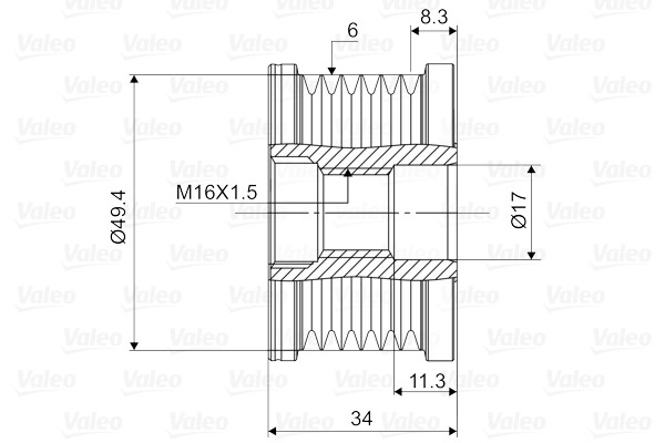 VALEO Generatorfreilauf