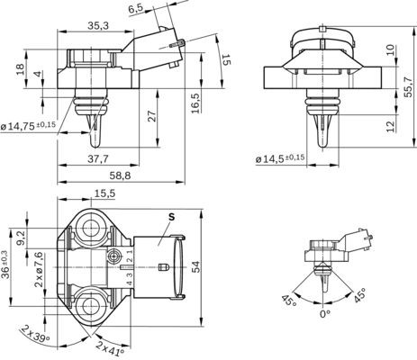 BOSCH Sensor, Kraftstofftemperatur