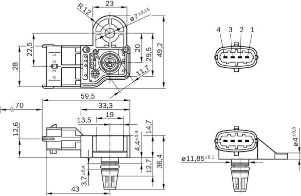 BOSCH Sensor, Saugrohrdruck