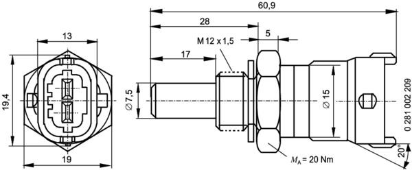 BOSCH Sensor, Kühlmitteltemperatur
