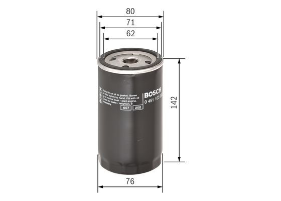 BOSCH Ölfilter