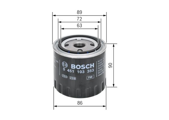 BOSCH Ölfilter