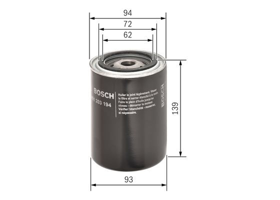 BOSCH Ölfilter