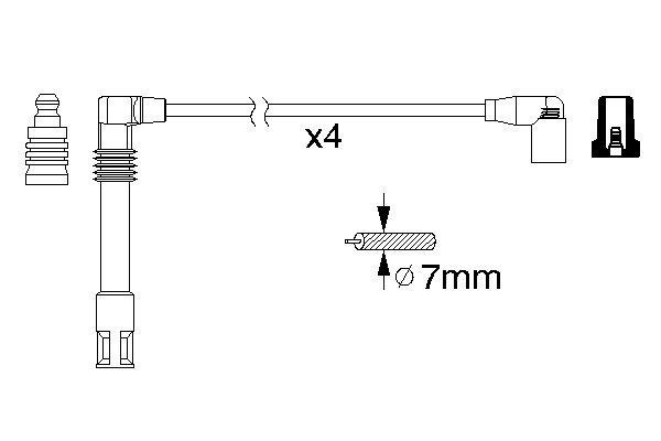 BOSCH Zündleitungssatz