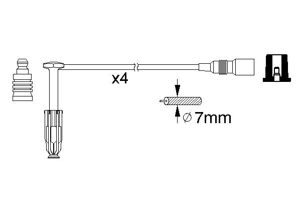 BOSCH Zündleitungssatz