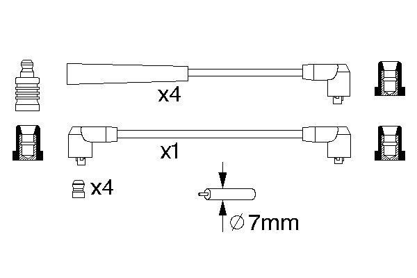 BOSCH Zündleitungssatz