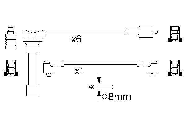 BOSCH Zündleitungssatz