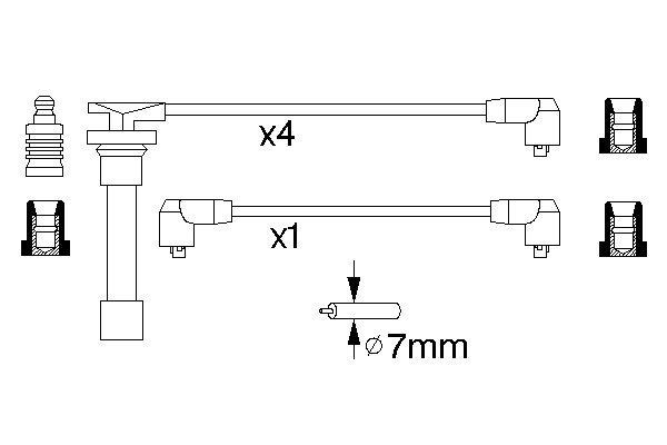 BOSCH Zündleitungssatz