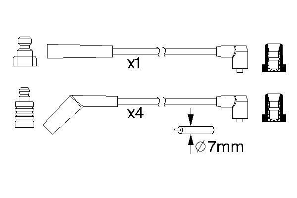 BOSCH Zündleitungssatz