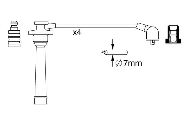 BOSCH Zündleitungssatz