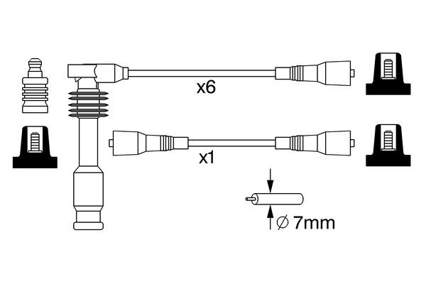 BOSCH Zündleitungssatz