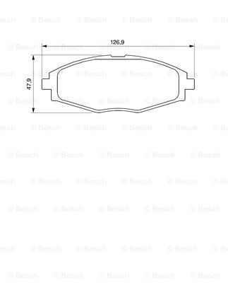BOSCH Bremsbelagsatz, Scheibenbremse