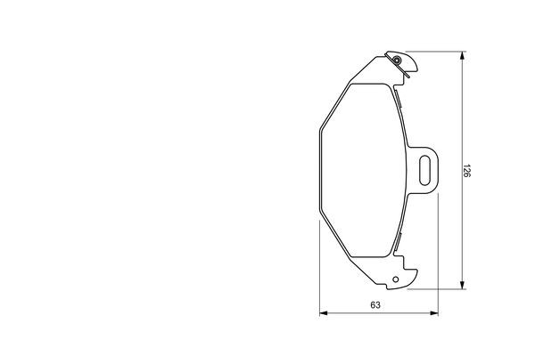 BOSCH Bremsbelagsatz, Scheibenbremse