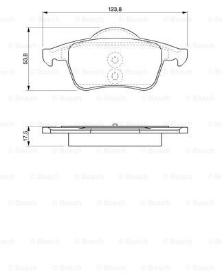 BOSCH Bremsbelagsatz, Scheibenbremse