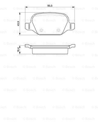 BOSCH Bremsbelagsatz, Scheibenbremse