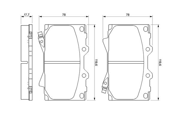 BOSCH Bremsbelagsatz, Scheibenbremse
