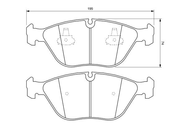 BOSCH Bremsbelagsatz, Scheibenbremse