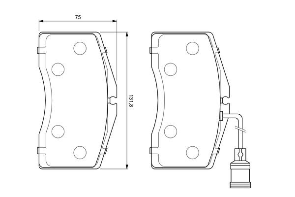 BOSCH Bremsbelagsatz, Scheibenbremse