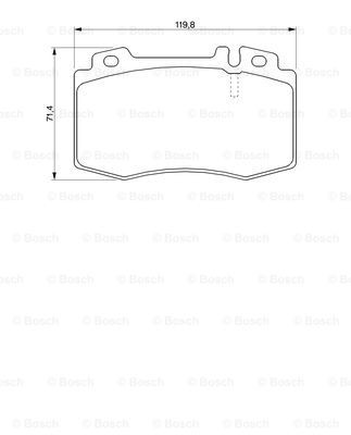 BOSCH Bremsbelagsatz, Scheibenbremse