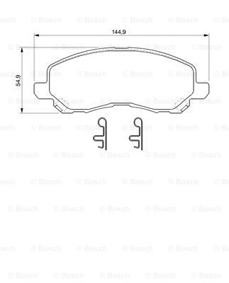 BOSCH Bremsbelagsatz, Scheibenbremse