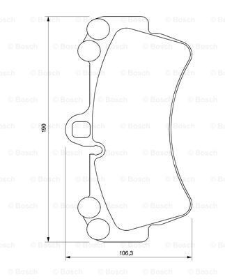 BOSCH Bremsbelagsatz, Scheibenbremse