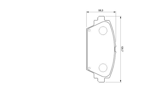 BOSCH Bremsbelagsatz, Scheibenbremse